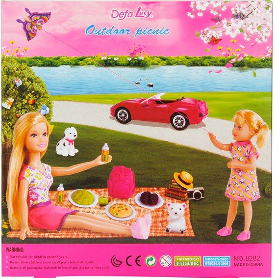 Набор из 2 кукол Lucy - Пикник - Мама и дитя с аксессуарами  